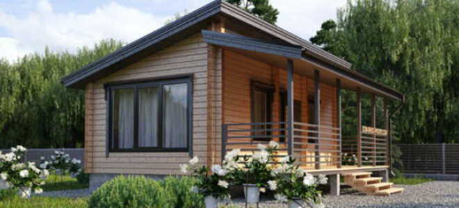 Одноэтажный каркасный дом с односкатной крышей — устройство и особенности монтажа (фото, видео)