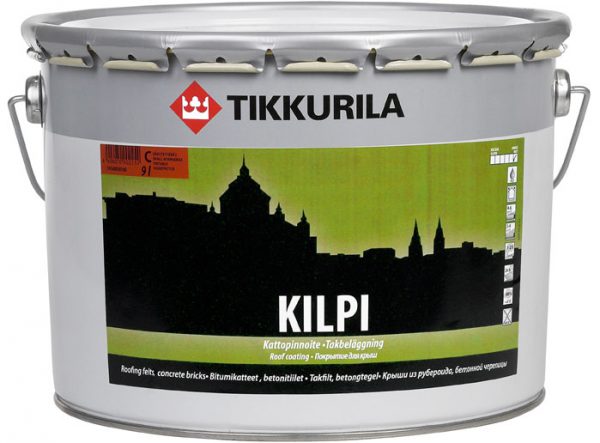 Битумная краска "Килпи" фирмы Тиккурила